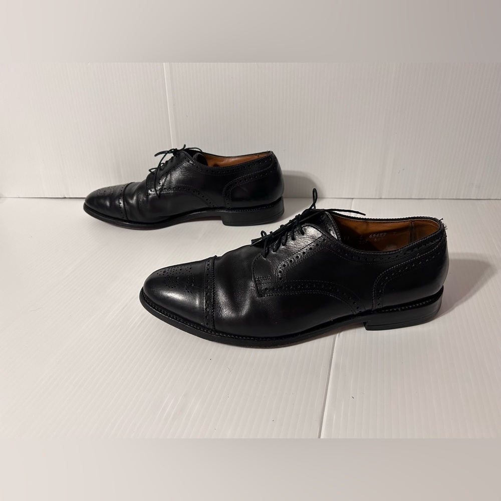 Allen Edmonds strand cap-toe oxford black dress shoe men size 11
